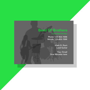 Cartões de visitas de Banda de música legal