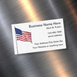 Cartões de visitas de banners americanos patriót