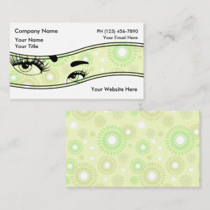 Cartões de visitas de Beauty Eyelash
