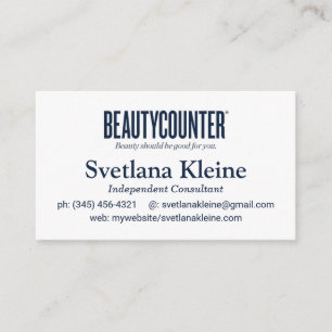 Cartões de visitas De Beautycounter, Os Cartões