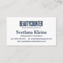 Cartões de visitas De Beautycounter, Os Cartões Nu