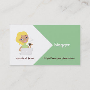 Cartões de visitas de blogueiros