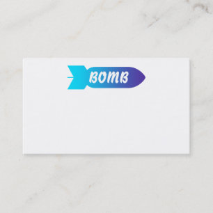 Cartões de visitas de bombas
