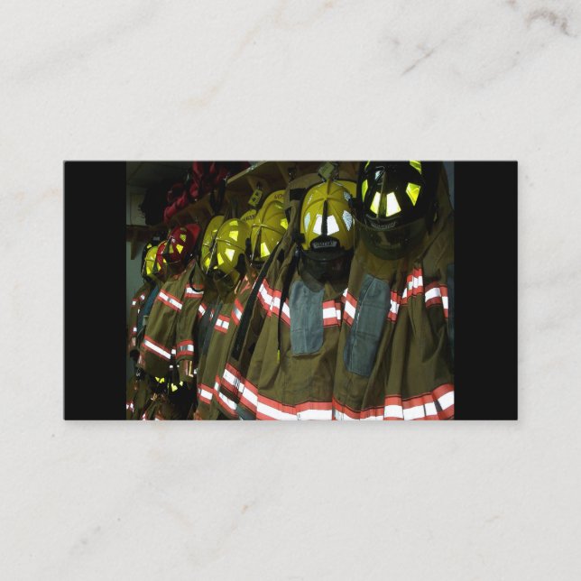 Cartões de visitas de bombeiro (Frente)