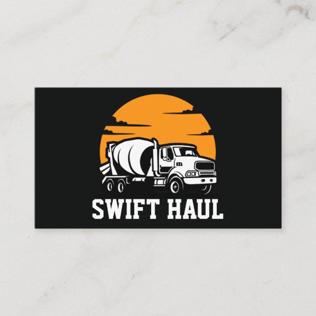 cartões de visitas de caminhonete profissionais (Frente)