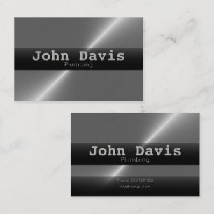 Cartões de visitas de canalização