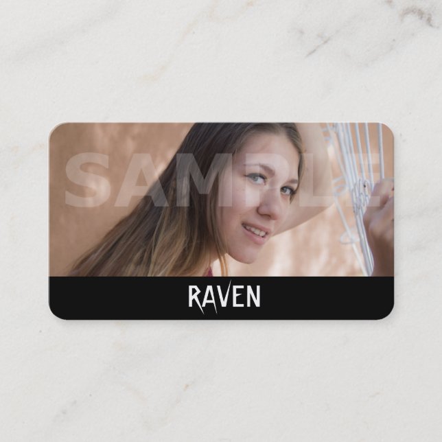 Cartões de visitas de Captura de Cabeça - Cartão d (Frente)