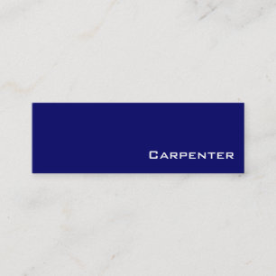 cartões de visitas de carpinteiro branco marinho