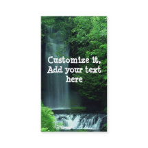 Cartões de visitas de cascata