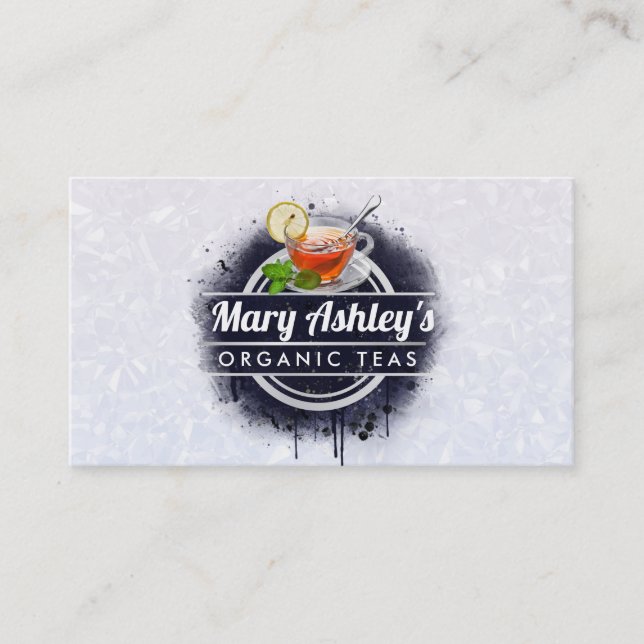Cartões de visitas de chá (Frente)