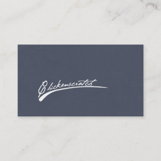 Cartões de visitas de chickenscratch