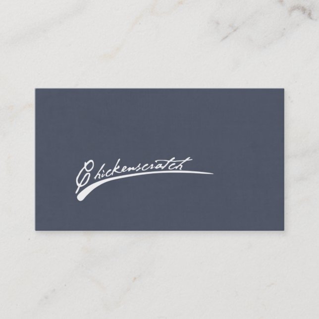 Cartões de visitas de chickenscratch (Frente)