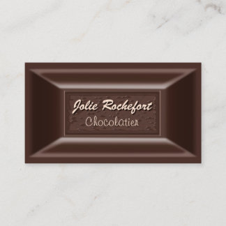 Cartões de visitas de Chocolatite de Chocolates de