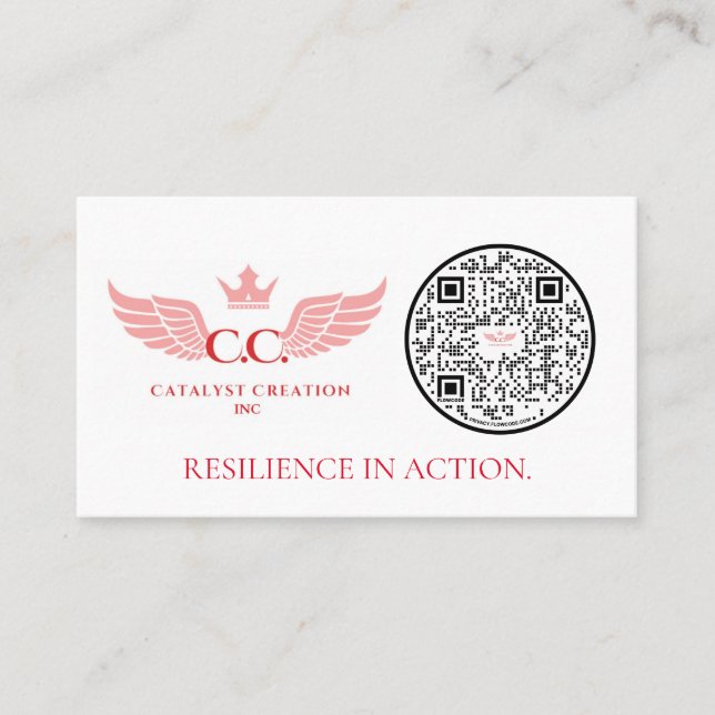 Cartões de visitas de código QR (Frente)