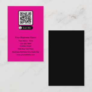 Cartões de visitas de Código QR de Orçamento