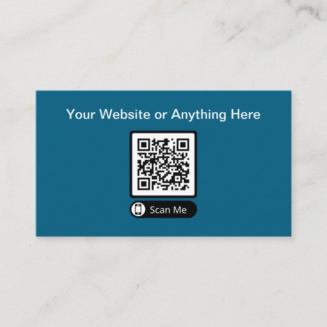 Cartões de visitas de Código QR de Quantidade Pequ (Frente)