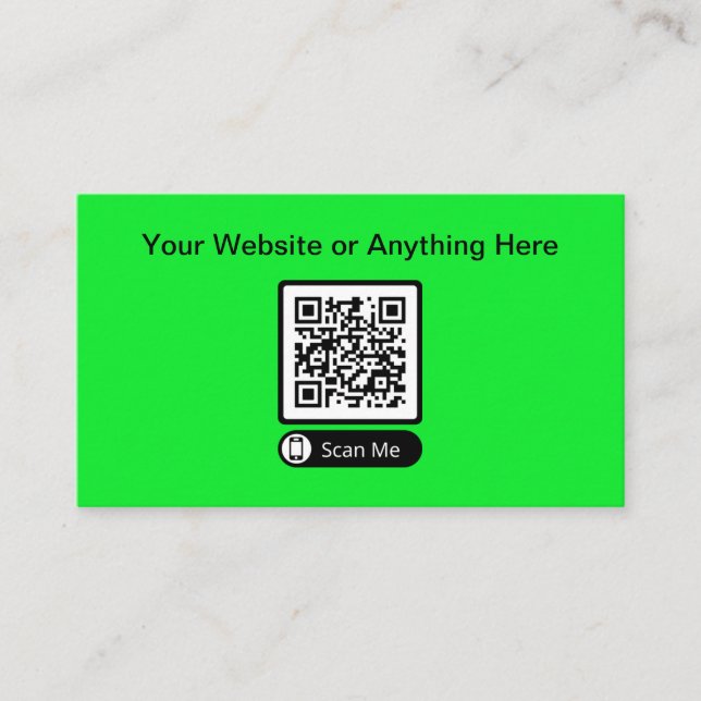 Cartões de visitas de Código QR de Quantidade Pequ (Frente)