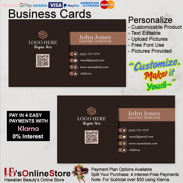Cartões de visitas de Código QR de Sepia Marrom -  (Brown Sepia QR Code Business Cards 24 Pack of 100.)