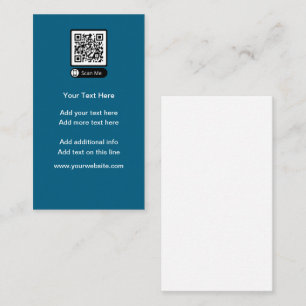 Cartões de visitas de Código QR Vertical do Orçame