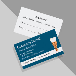 Cartões de visitas de Compromisso de Dentista Cl