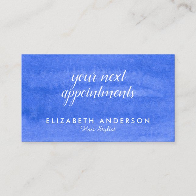 Cartões de visitas de compromissos do periwinkle d (Frente)