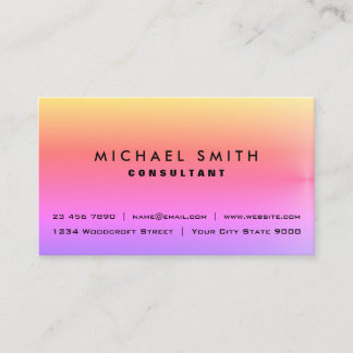 Cartões de visitas de consultoria empresarial clás