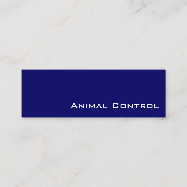 cartões de visitas de controlo de animais brancos  (Frente)