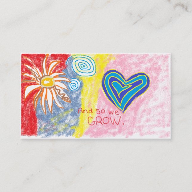 Cartões de visitas de creche (Frente)