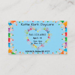 Cartões de visitas de dia simples