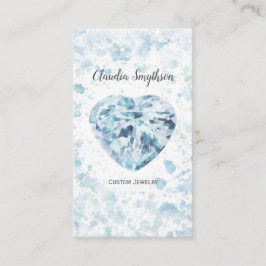 Cartões de visitas de Diamante do Coração