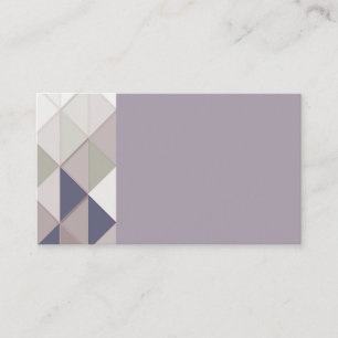 Cartões de visitas de Diamante Geométricos Mauve