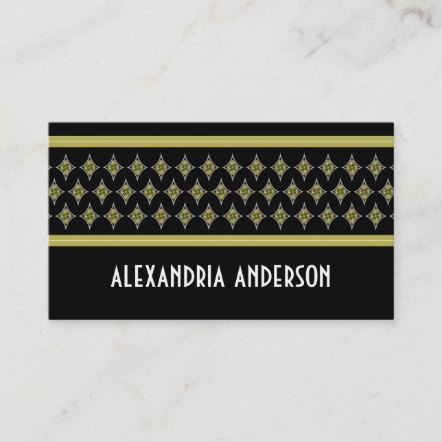 Cartões de visitas de Diamantes Ebony Divine (Frente)