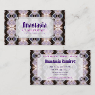 Cartões de visitas de Energia Esparcial com Brilho