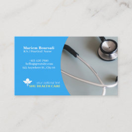 cartões de visitas de enfermeiro