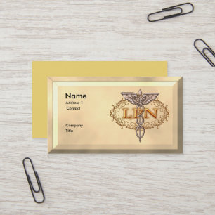 Cartões de visitas de Enfermeiro LPN personalizado