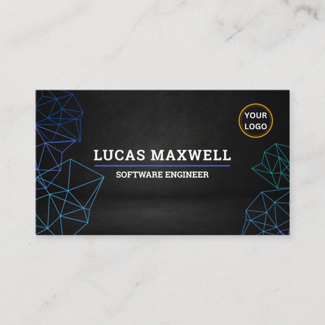 Cartões de visitas de Engenheiro de software Fotís (Frente)