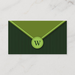 Cartões de visitas de Envelope Elegante Evergreen 