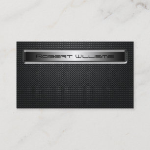 Cartões de visitas de fibra de carbono profissiona