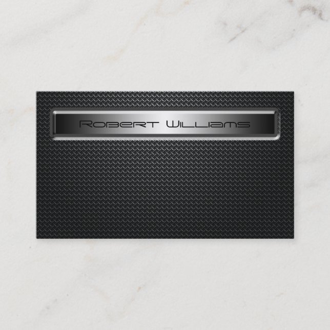 Cartões de visitas de fibra de carbono profissiona (Frente)