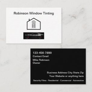 Cartões de visitas de filmes solares de afinação d