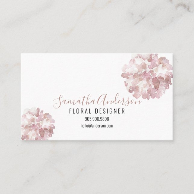 Cartões de visitas DE FLORES DE ÁGUA DE PINCO COM  (Frente)