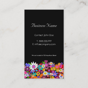 Cartões de visitas de Flores Reproduzíveis