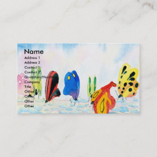 Cartões de visitas de Flutterbies