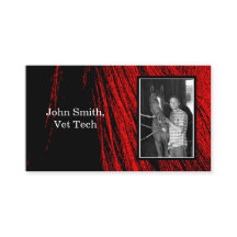 Cartões de visitas de Fotografia Abstrato do Red H