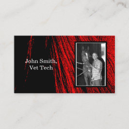 Cartões de visitas de Fotografia Abstrato do Red H