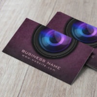 Cartões de visitas de fotografia do Classet Violet