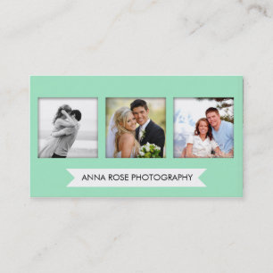 Cartões de visitas de fotografia personalizados