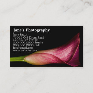 Cartões de visitas de fotografia personalizados m