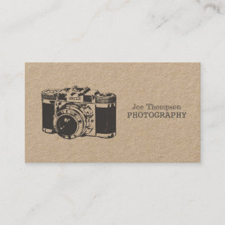 Cartões de visitas de fotografia Vintage Camera Gr