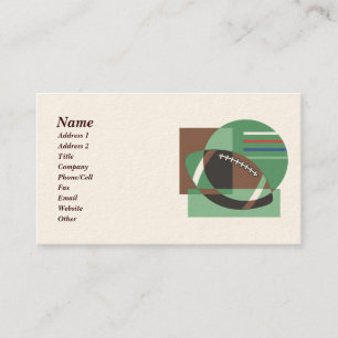 Cartões de visitas de futebol de Artsy